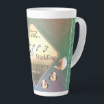 18th Wedding Anniversary Acquamarine Latte Mug<br><div class="desc">If you're looking for that unique latte mug for her,   that says all you want to for their 18th wedding anniversary,  and has added porcelain graphics and acquamarine colors,  then perhaps you've found it!</div>