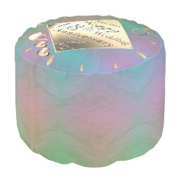 18th Wedding Anniversary Cat&#39;s Eye Acquamarine Pouf