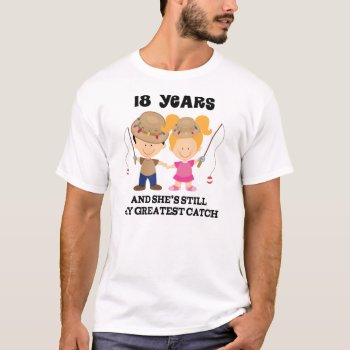 18th Wedding Anniversary Gift For Him T-shirt by MainstreetShirt at Zazzle