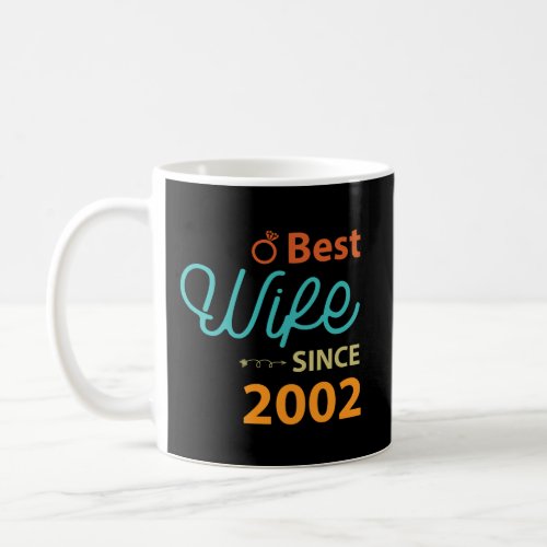18Th Wedding Anniversary Gift Wife Since 2002 Coffee Mug