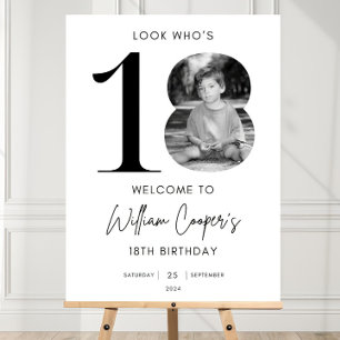 18th Welcome Sign, Look Who's 18 Welcome Sign 18TH