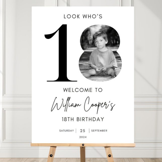 18th Welcome Sign, Look Who's 18 Welcome Sign 18TH (Creator Uploaded)