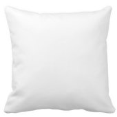 18x18 Nurses Hand Made White Pillow (Back)