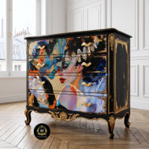 18x24 Frankenstein Bride Gothic Romance Decoupage