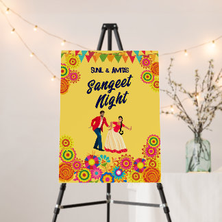 18x24" Indian Wedding Welcome Sign | Sangeet