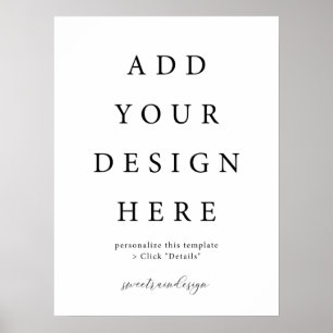 18x24" Vertical/Portrait Poster Sign