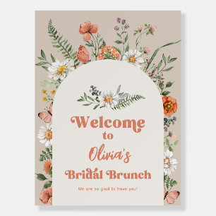 18x24" Wildflower Bridal Shower Welcome Sign
