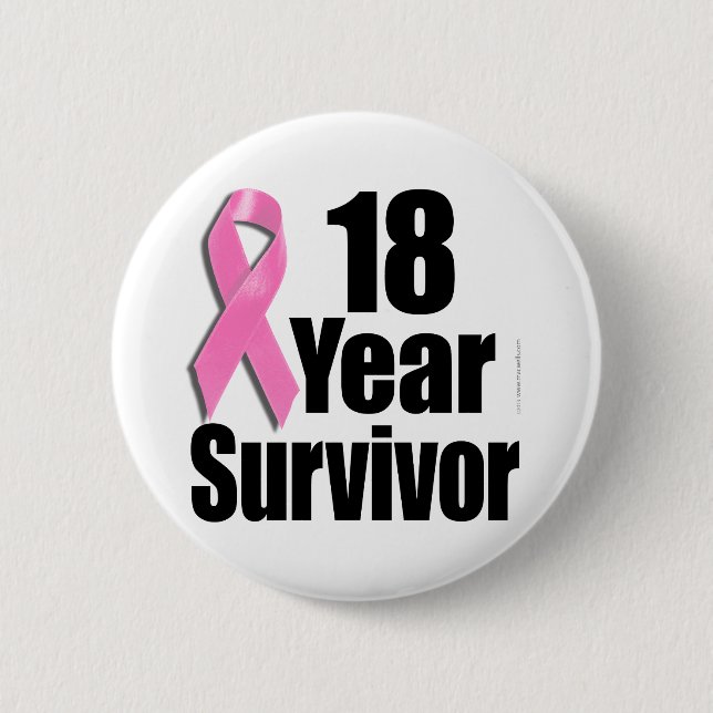 18y Survivor Des 1.png Pinback Button (Front)