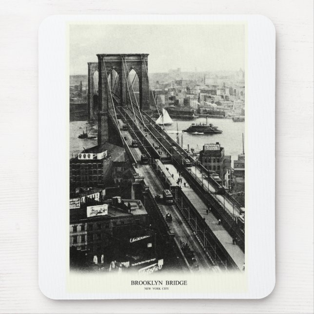1900 Brooklyn Bridge Mouse Pad (Front)