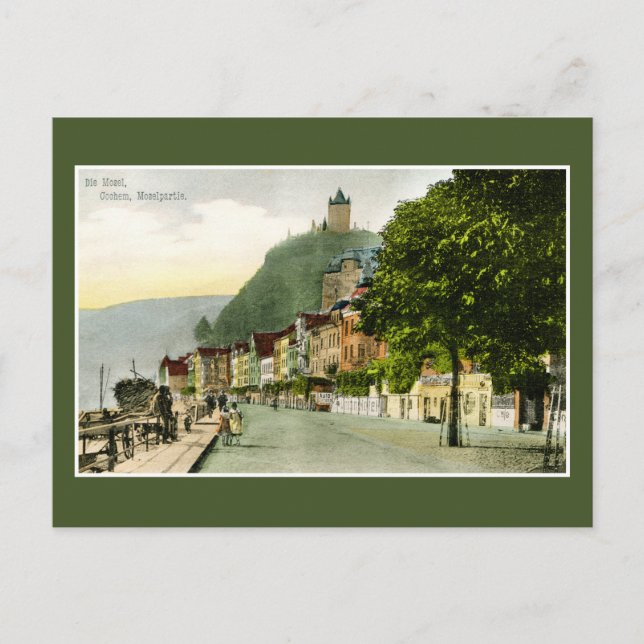 1900 Cochem Mosel Moselle river Germany Postcard (Front)