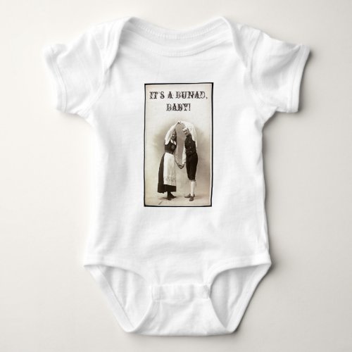 1900 Norwegian Bunad Dancers Baby Bodysuit