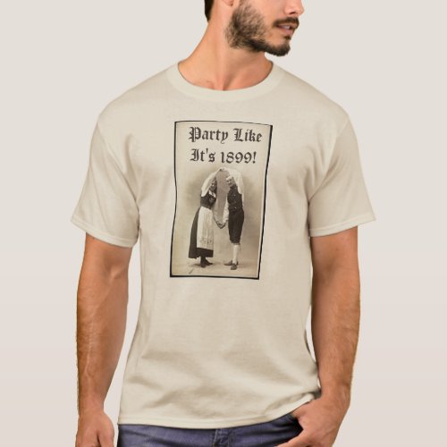 1900 Norwegian Bunad Dancers T_Shirt