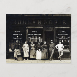 1900 Parisian Bakery Postcard