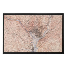 1900 USGS map of Washington, DC, Canvas Print