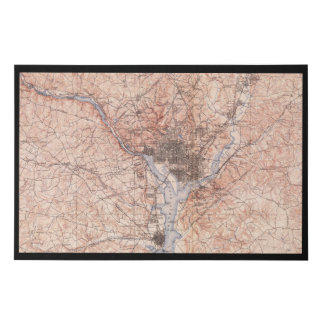 1900 USGS map of Washington, DC, Canvas Print