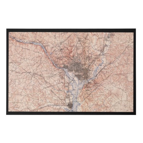 1900 USGS map of Washington DC Canvas Print
