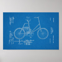 Bicycle hotsell blueprint poster