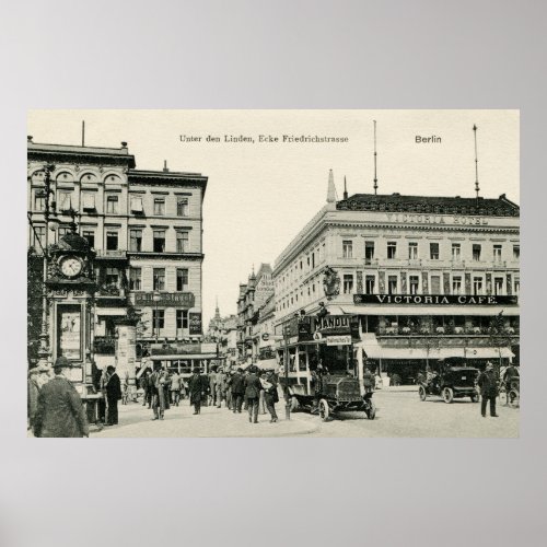 1900s Berlin Unter Den Linden Poster
