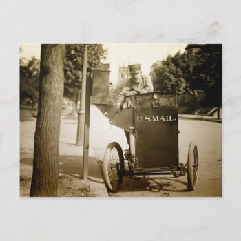 1900s Mail Man Postcard by Gallery291 at Zazzle