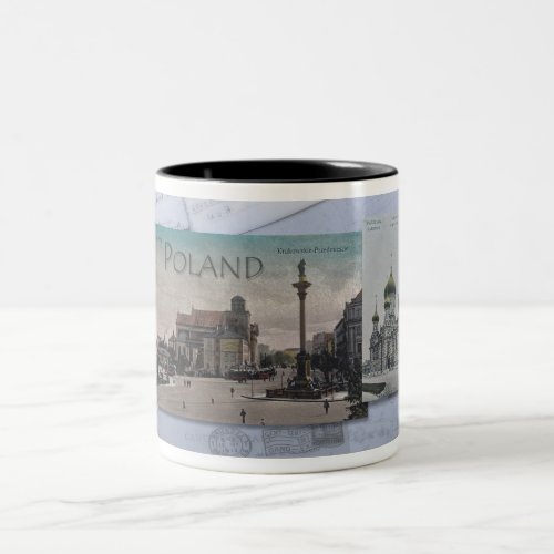 1900s POLAND POSTCARDS Two_Tone Coffee Mug