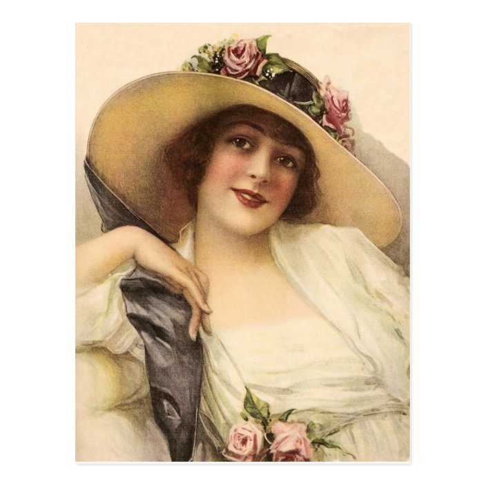 1900 S Vintage Victorian Woman Postcard Zazzle Com