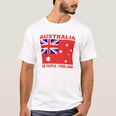1901 Australian Land Flag Free People 3:2 T-shirt