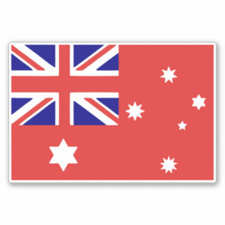 1901 Australian peoples land flag 3:2 ratio Sticker
