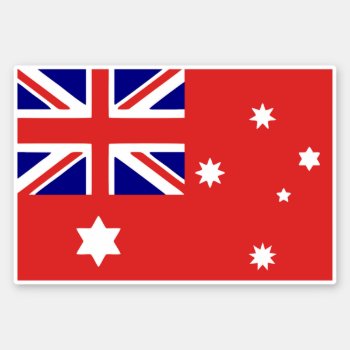 1901 Australian Peoples Land Flag 3:2 Ratio Sticker by Stickies at Zazzle