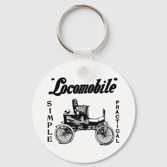 1901 Locomobile automobile ad Keychain (Front)
