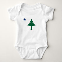 1901 Maine Flag Baby Bodysuit 1901 Maine Flag Baby Bodysuit
