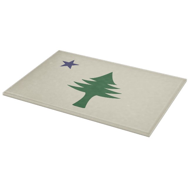 1901 Maine Flag Cutting Board (Corner)