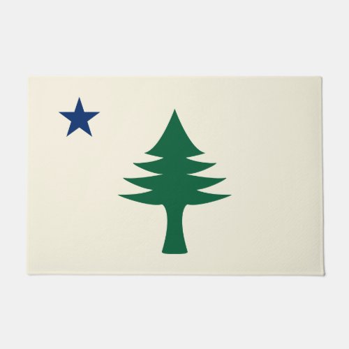 1901 Maine Flag Doormat