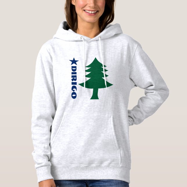 1901 Maine Flag Hoodie - Dirigo Edition (Front)
