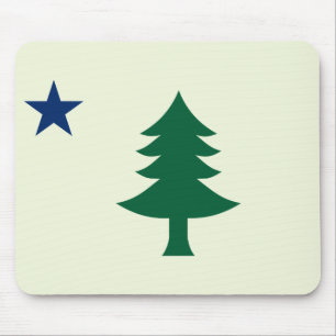1901 Maine Flag Mouse Pad