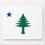1901 Maine Flag Mouse Pad<br><div class="desc">Right in time for our bicentennial,  our beautiful and briefly lived flag is back in the zeitgeist! Show everybody out there the true meaning of "dirigo" - YOU lead.</div>