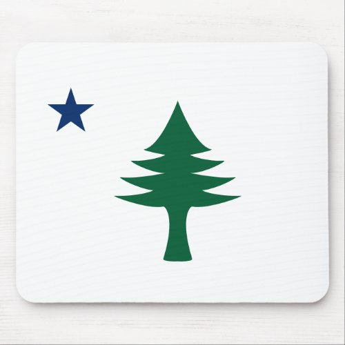 1901 Maine Flag Mouse Pad