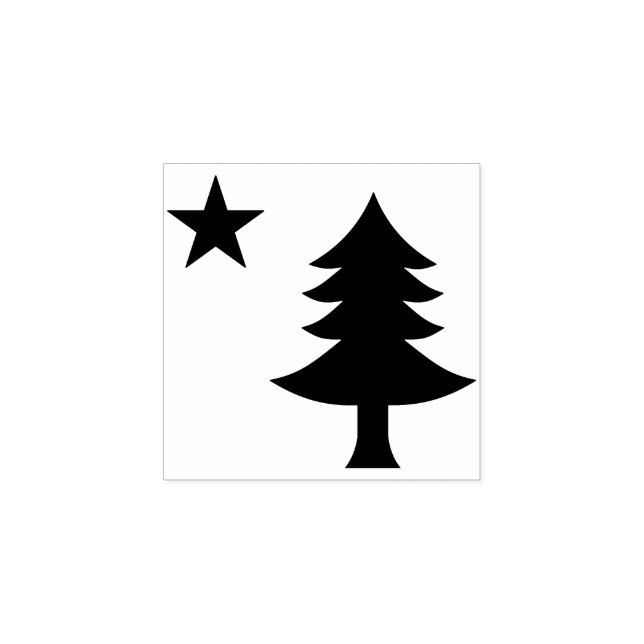 1901 Maine Flag Rubber Stamp (Imprint)