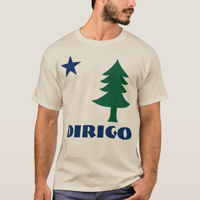 1901 Maine Flag T-Shirt - Dirigo Edition (Front)