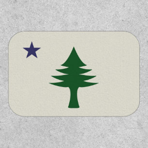 1901 Maine Flag Velcro Patch