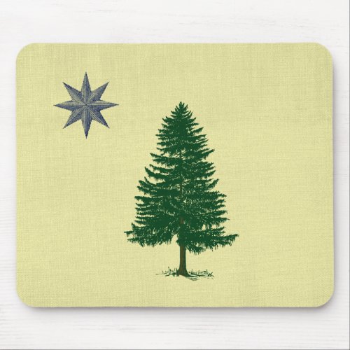 1901 Maine Flag _ Vintage Style Mouse Pad