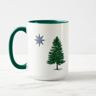 1901 Maine Flag - Vintage Style Mug