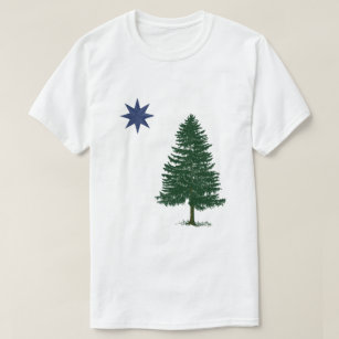 1901 Maine Flag - Vintage Style T-Shirt