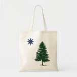 1901 Maine Flag - Vintage Style Tote Bag<br><div class="desc">Right in time for our bicentennial,  our beautiful and briefly lived flag is back in the zeitgeist! Show everybody out there the true meaning of "dirigo" - YOU lead.</div>
