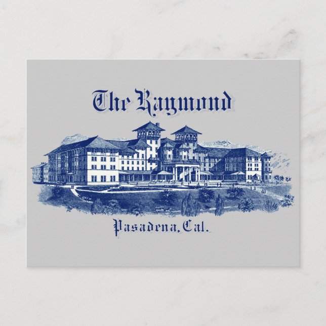 1901 Raymond Hotel Pasadena California Postcard (Front)