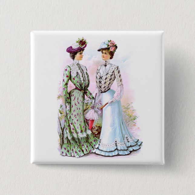1901 Vintage Dresses Button (Front)