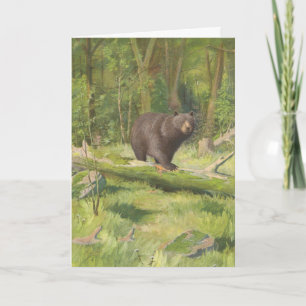 1902 Adirondack Black Bear Card