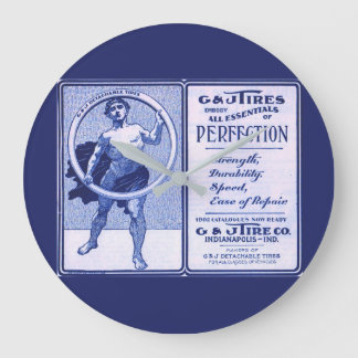 1902 G & J Tires ad Large Clock