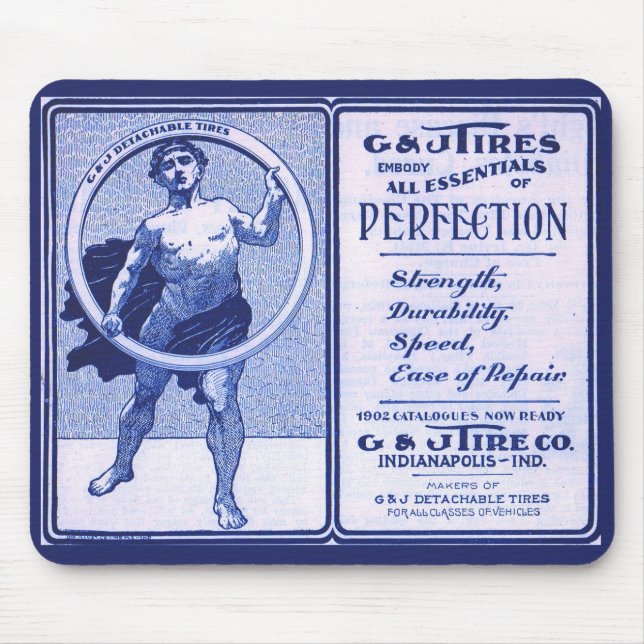 1902 G & J Tires ad Mouse Pad (Front)