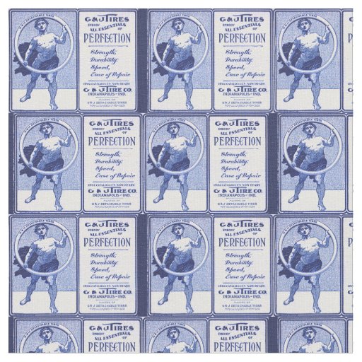 1902 G & J Tires ad print Fabric