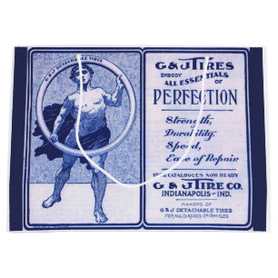 1902 G & J Tires ad print Large Gift Bag